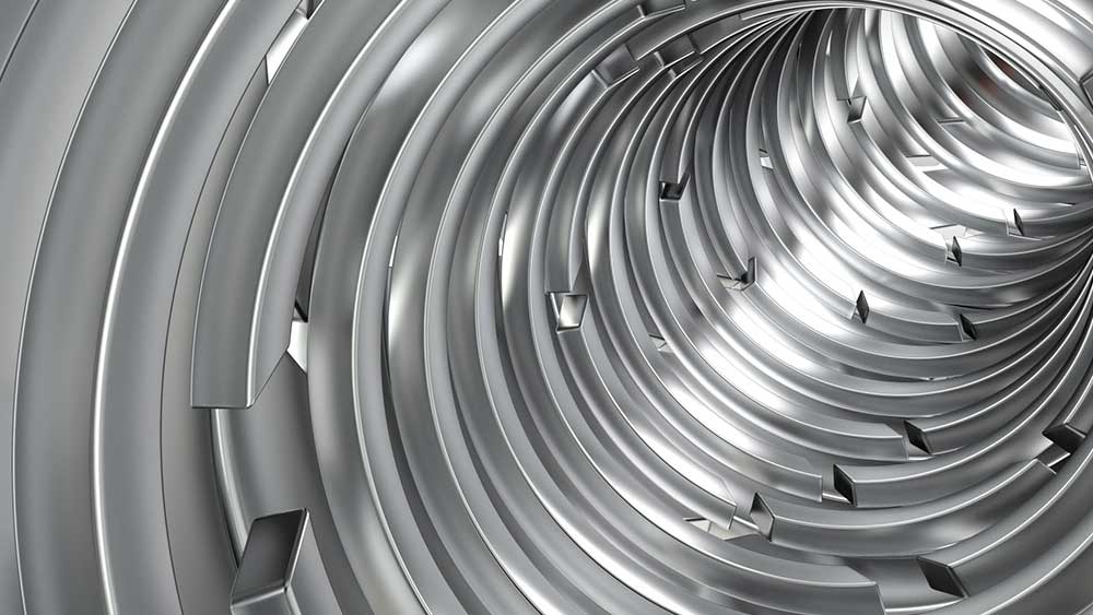 داخل کوپلر با رزوه های مساوی