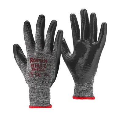 Ronix-RH-9004-Nitrile-Coated-Safety-Gloves-full1 خرید دستکش کار رونیکس RH-9004
